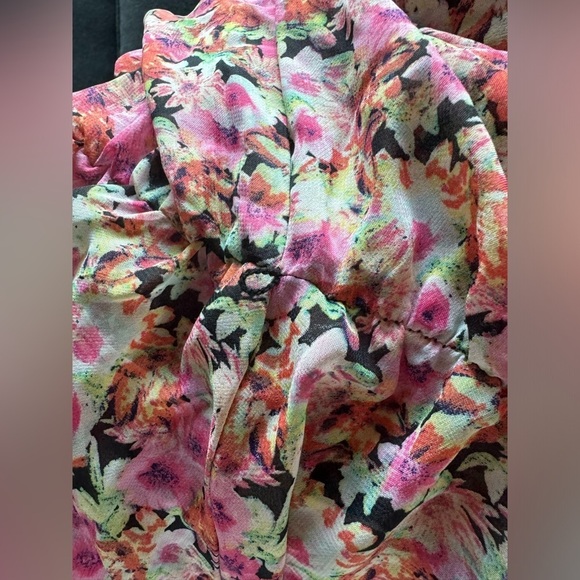 Cottagecore Madison Leigh Floral Sheer Dress 10 Large L - Picture 10 of 13